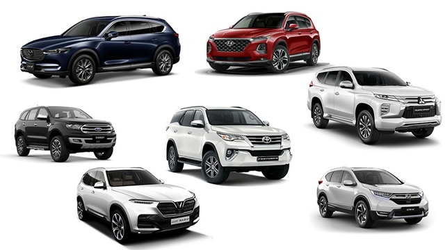 SUV được phân loại theo nhiều kích thước